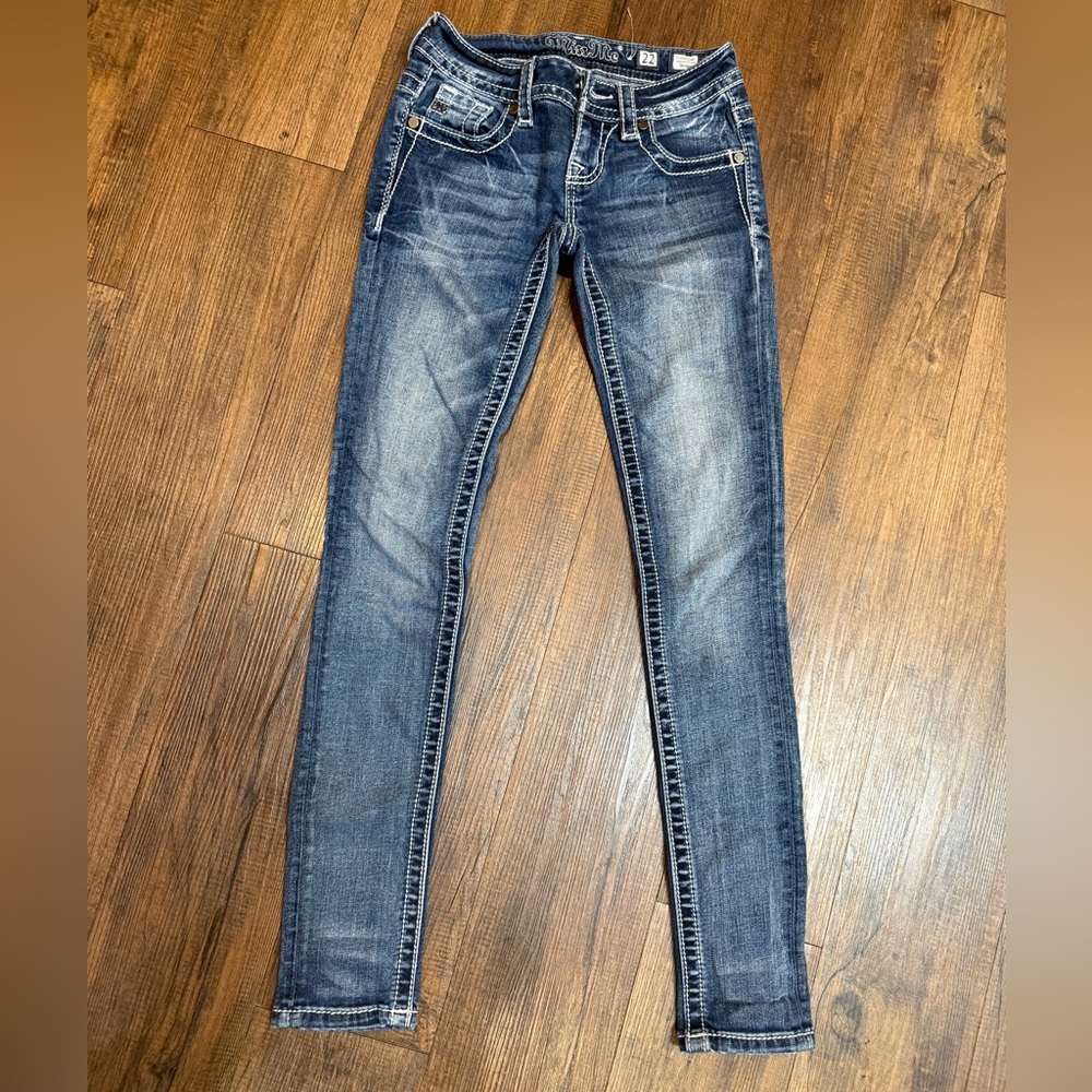 Miss Me Dark Blue Skinny Jeans, size 22. Excellent condition, hardly worn.